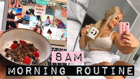 My 8am Summer Morning Routine 2020 Productive Healthy Youtube