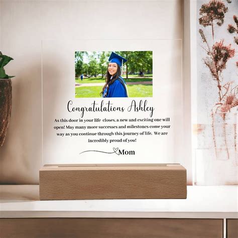 Custom Graduation Plaque, Acrylic Plaque for Graduate, Graduation Gifts ...