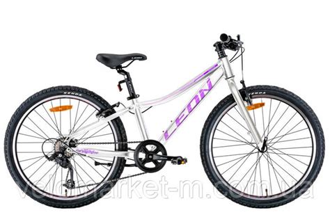 Купить Велосипед 24" Leon JUNIOR 2022 білий з бузковим, цена 13294 грн ...