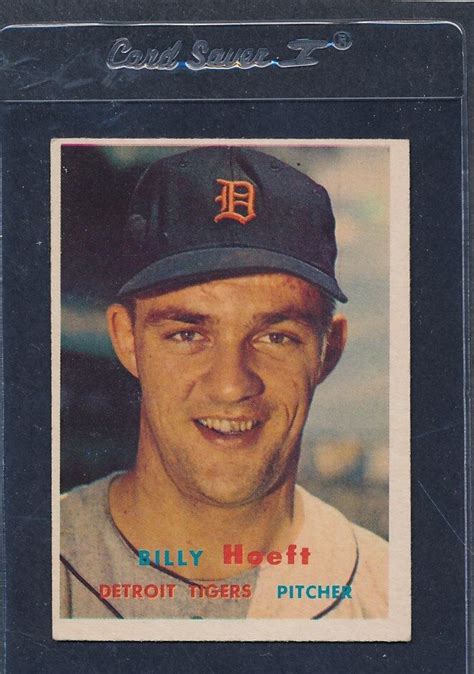 Topps Billy Hoeft Tigers Vg Ex T Ebay