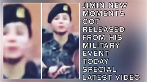 Jimin New Moments Got Released From His Military Event Today New Jimin