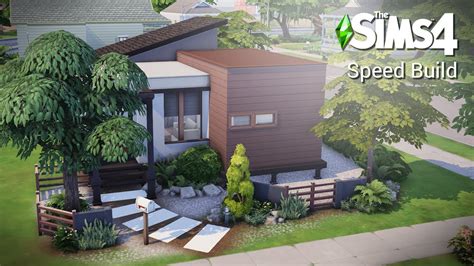 Basegame Modern Starter The Sims Speed Build Nocc Youtube