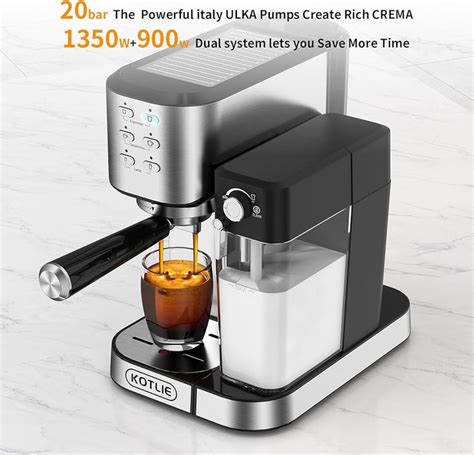 KOTLIE Espresso Coffee Machine With Automatic Milk Frother 20Bar One