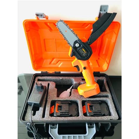 Jual Gergaji Kayu Eletrik Xenon Cdmcs Mesin Mini Chainsaw Cordless