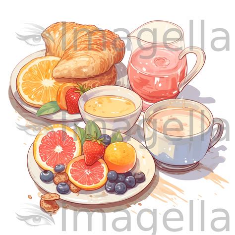 Delicious Continental Breakfast Cliparts Start Your Day With