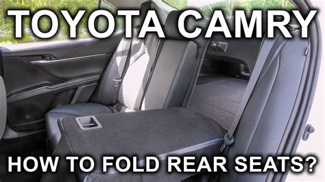 Toyota Camry 2018 2024 How To Fold Rear Seats YouTube