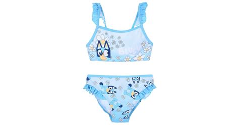 DISNEY Bluey Bikini Kwiatowy Falbanowy Zestaw Szt Rok Cm Pepita