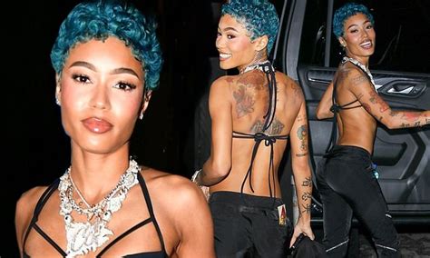Rapper Coi Leray Flashes Under Boob In Cut Out String Bikini At WeHo Hotspot The Nice Guy