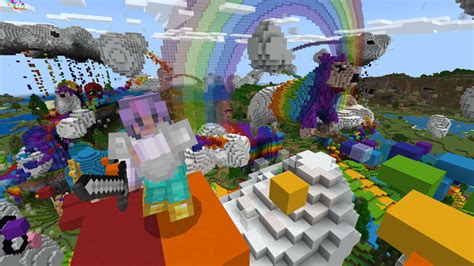 Rainbow World By Cubecraft Games Minecraft Marketplace Map