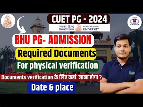 Cuet Bhu Pg Admission Update Required Documents For Physical