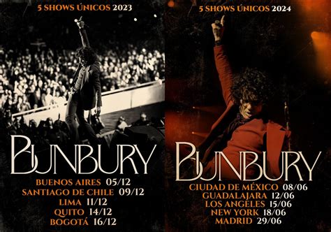 Conciertos De Bunbury En Y Mercadeo Pop