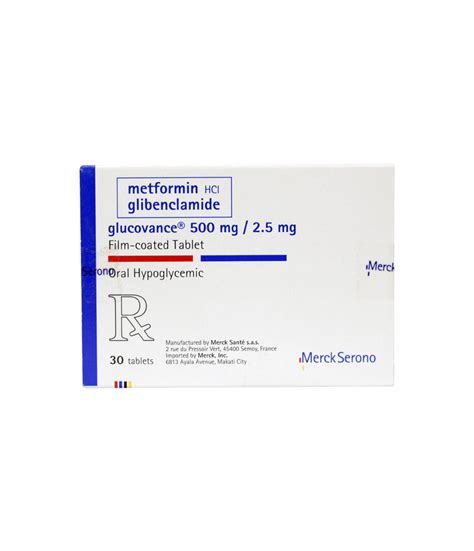 Glucovance Metformin Hydrochloride Glibenclamide Mg Mg Film