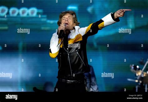 Munich Germany Th June Singer Mick Jagger Of The British