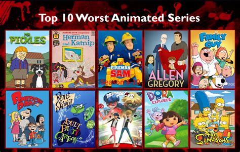 My Top Ten Worst Animated Series By Mrhoppfan On Deviantart