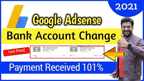 How To Change Bank Account In Google Adsense Set Primary Bank Account