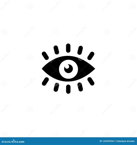 Icono Plano Del Vector De Vision Del Ojo Ilustraci N Del Vector