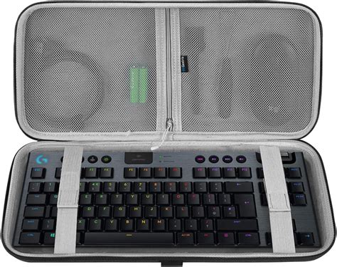 Geekria Keyboard Carrying Case Hard Shell Protective Travel Bag For