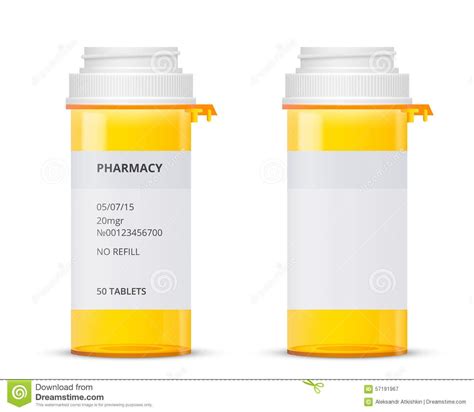 Bottle Stock Vector Illustration Of Pill Open Dosage in Pill Bottle ...