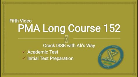 Pma Long Course Academic Test Preparation Initial Test How To