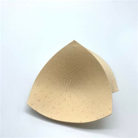 China Perforated Sponge Triangle Foam Bra Cup Pad For Swimsuit Bikini Sports Yoga Underwear