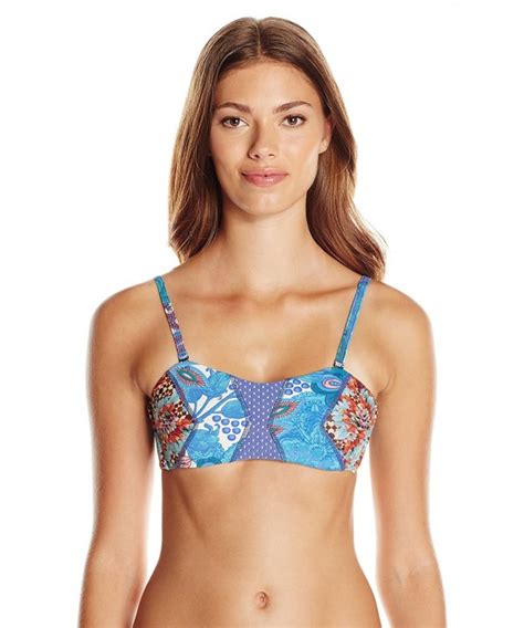 Women S Floral Landscape Bikini Top Multi C3125NFDOWJ