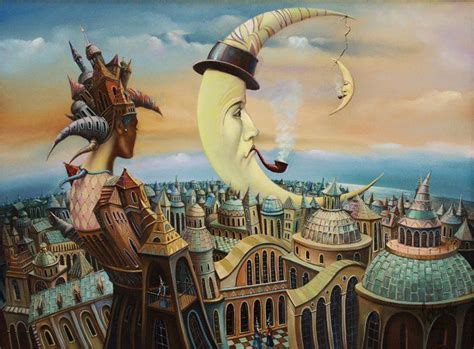 ODPOCZYNEK KSIEZYCA BY TOMEK SETOWSKI Dream Art Magic Realism