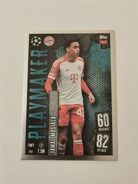 Jamal Musiala Bayern Munchen Playmaker Topps Etsy