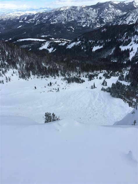 Natural Avalanche On Blackmore East Face Debris Gallatin National