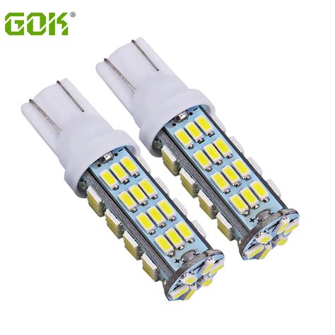 100 X T10 Smd 54led 3014 Smd Car Vehicle Wedge Light Bulb 12V White Car