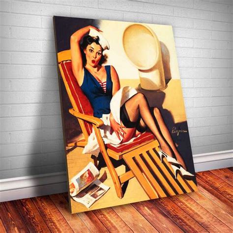 Placa Decorativa Pin Up Tapando As Pernas Mdf 20x30cm Black Friday