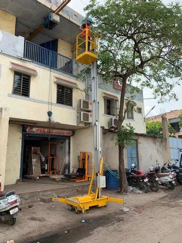 Aluminum Aerial Work Platform Single Mast Aerial Work Platform