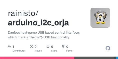 GitHub Rainisto Arduino I2c Orja Danfoss Heat Pump USB Based Control
