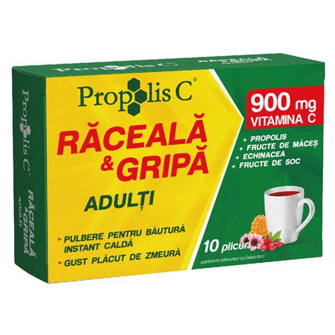 Propolis C Raceala Si Gripa Adulti X 10 Plicuri Catena Ro