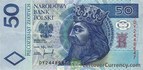 50 Polish Zloty King Kazimierz III Wielki Exchange Yours