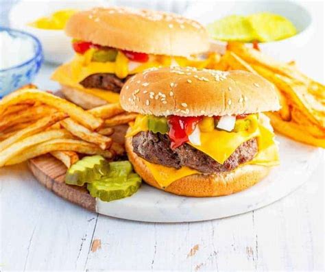 Air Fryer Quarter Pounder with Cheese - Fork To Spoon