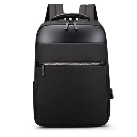 Mochila Masculina Executiva Com Detalhes Em Couro Pu Premium