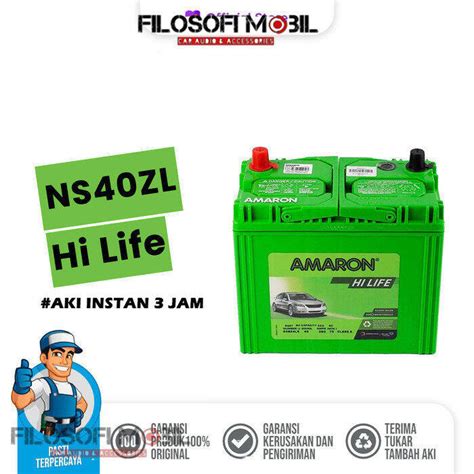 Aki Mobil Amaron Hi Life 42B20L NS40ZL Aki Mobil Kering Grand Livina