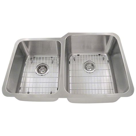 Polaris Sinks All In One Undermount Stainless Steel In Right Double