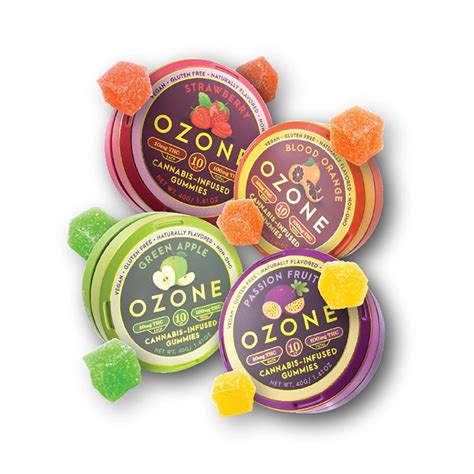 Green Apple [10pk] 100mg Ozone Premium Gummies Jane