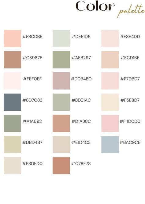 Pin By DHANIAH AZRY MARMAY On Wedding Plans Hex Color Palette Nude