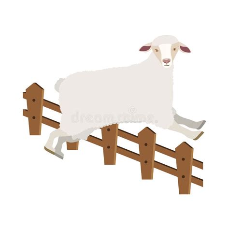 Sheep Jumping Fence Stock Illustrations – 220 Sheep Jumping Fence Stock ...