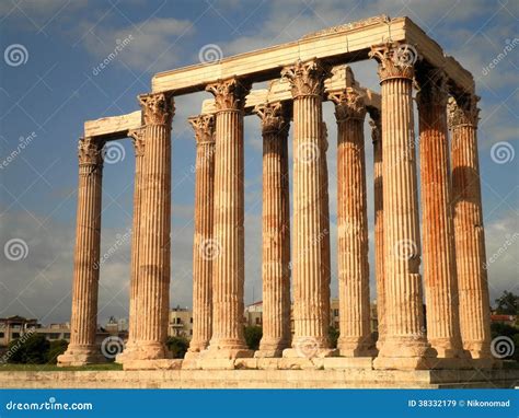 Temple of Olympian Zeus stock image. Image of building - 38332179