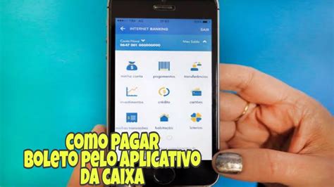 Como Pagar Boleto Pelo O Aplicativo Da Caixa No Celular Youtube