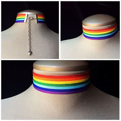 Rainbow Gay Pride Gay Pride Necklace Lgbtq Pride Parade Etsy