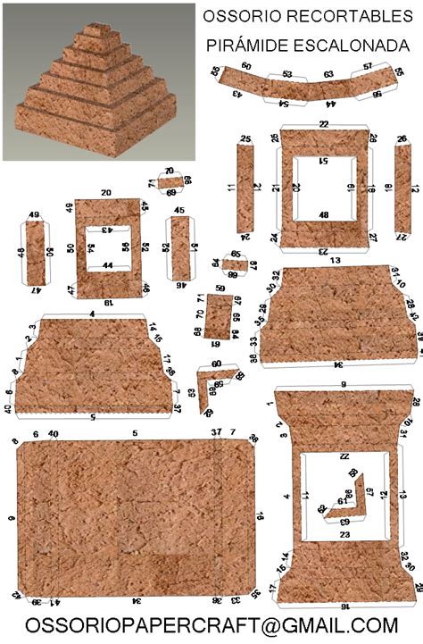 Ossorio Recortables De Papel Ossorio Recortables De Papel Pirámide