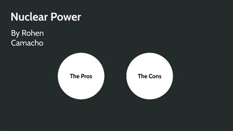 The Pros And Cons Of Nuclear Power By Rohen Camacho On Prezi