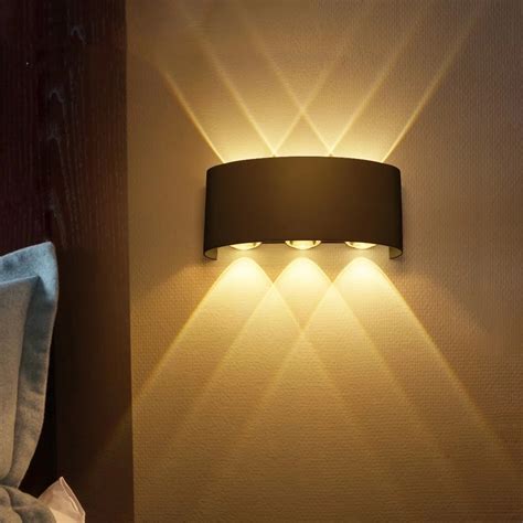 Arandela Led 6 Fachos 6W 3000k Preta Bivolt ZIG Iluminação Compre