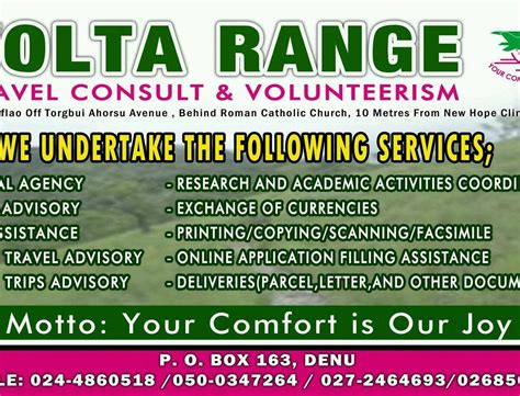 Volta Range Travel Consult Ltd Hohoe Ghana Hours Address Tripadvisor