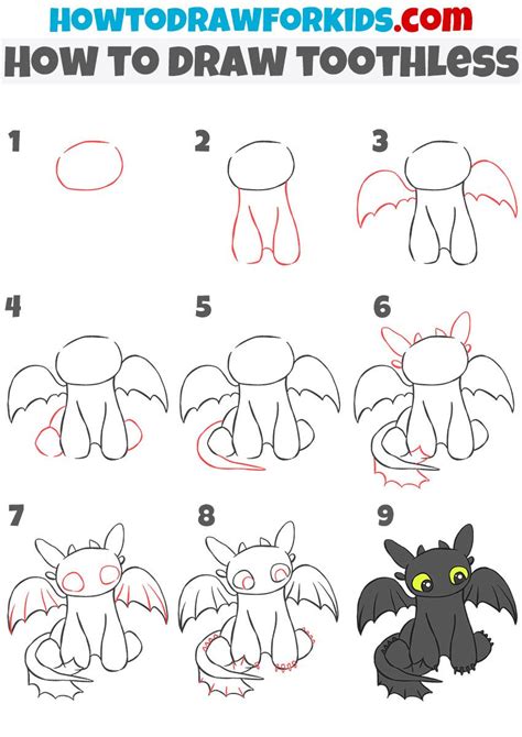 How to draw toothless – Artofit