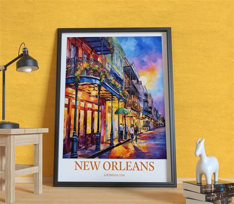 New Orleans Wall Art New Orleans Poster French Quarter Poster New